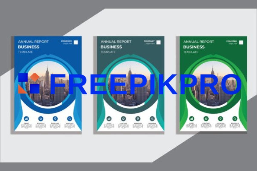 Annual Report Leaflet Poster Or 9898806