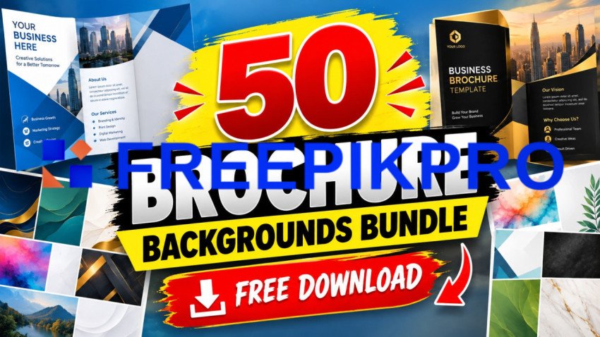 50 Brochure Backgrounds Bundle Free Download