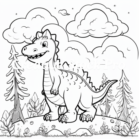 Free Dinosaurs Coloring Sheets for Kids and Adults