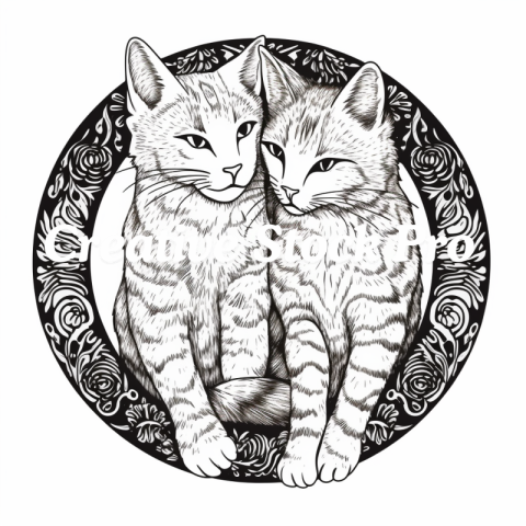 Free Cat Mandala Coloring Fun for All Ages