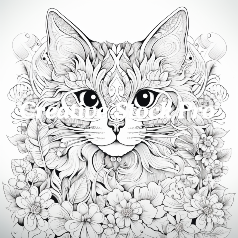 Free Cat Coloring Fun for Families