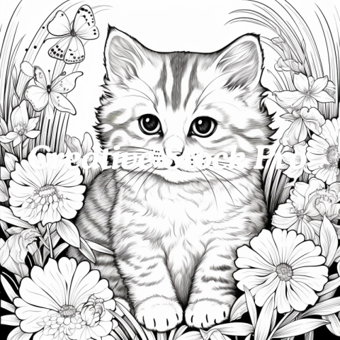 Free Cute Cat Art for Kids and Adults