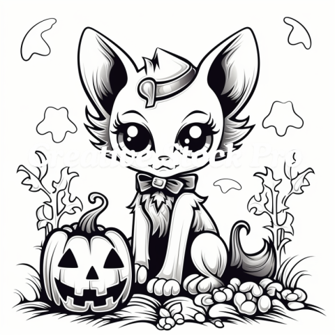 Free Cat Sketch Coloring Pages