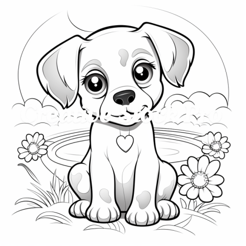 Puppy Pals Coloring Fun for Kids and Adults