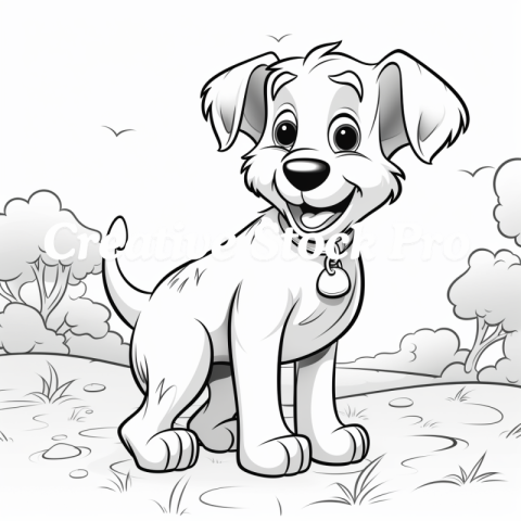 Dog Lovers Coloring Book for Kindle - Fun for All Ages