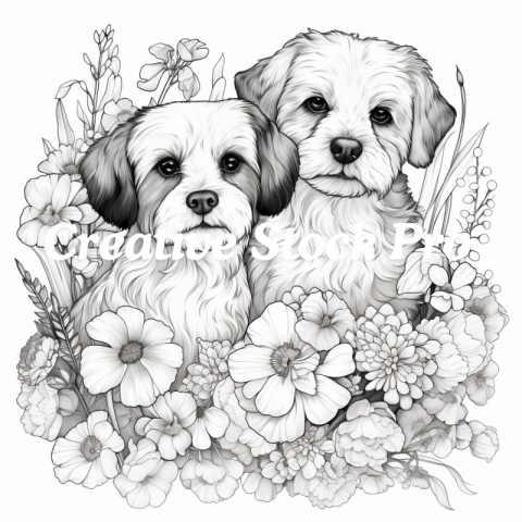 Free Dog Lovers Coloring Page for Kindle - Fun for All Ages