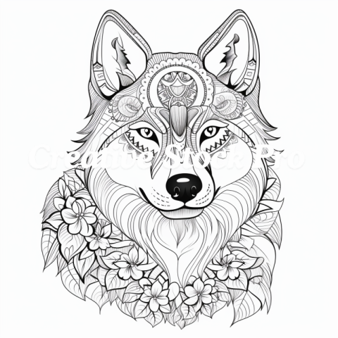 Playful Pooch Mandala Coloring for All Ages