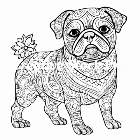 Canine Mandala Coloring Fun for All Ages