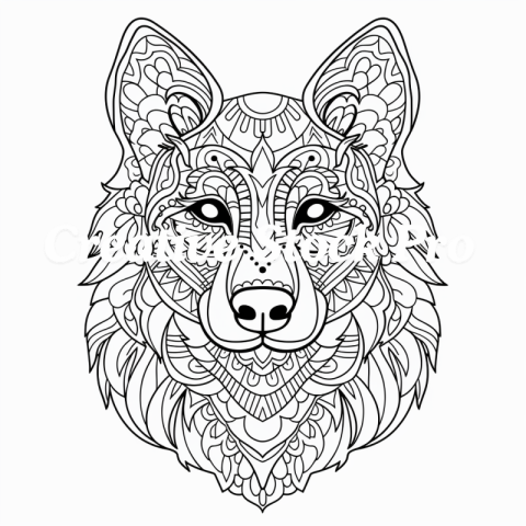 Adorable Dog Mandala Coloring Fun