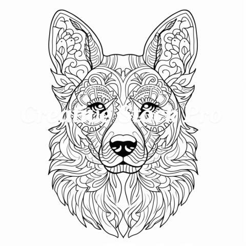 Puppy Love Mandala Coloring Adventure