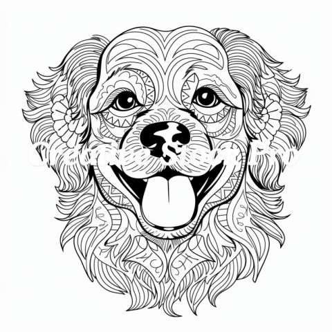 Puppy Mandala Coloring Fun for All Ages