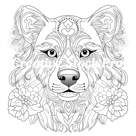 Free Puppy Power Mandala Coloring for Kids & Adults